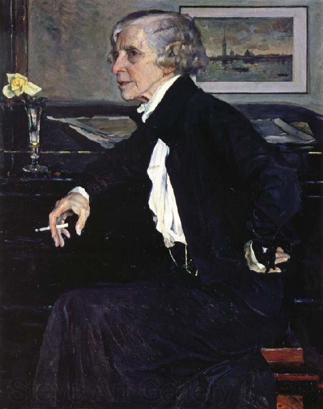 Nesterov Nikolai Stepanovich Portrait of Artist E.C. Germany oil painting art